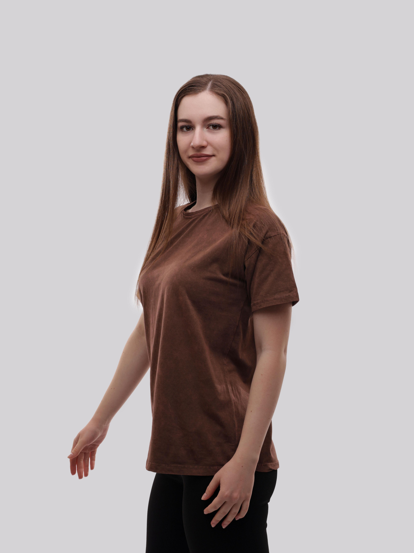 Футболка женская Коричневый LUMO модель 712596 Фото