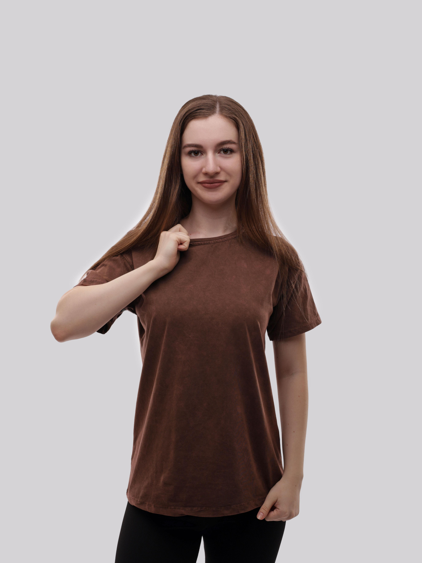 Футболка женская Коричневый LUMO модель 712596 Фото