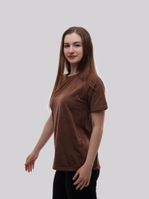 Футболка женская Коричневый LUMO модель 712596 Футболка женская Коричневый LUMO модель 712596 Фото
