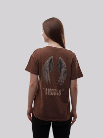 Футболка женская Коричневый LUMO модель 712596 Футболка женская Коричневый LUMO модель 712596 Фото