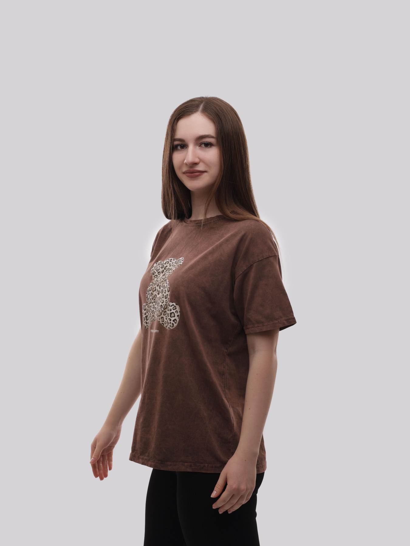 Футболка женская Коричневый LUMO модель 713859 Фото