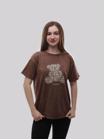 Футболка женская Коричневый LUMO модель 713859 Фото