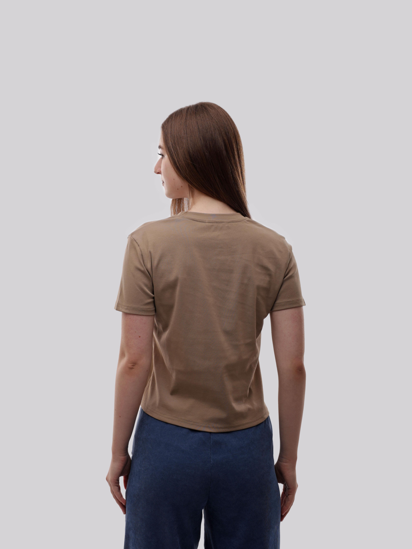 Футболка женская Бежевый STREAM модель 714339 Фото