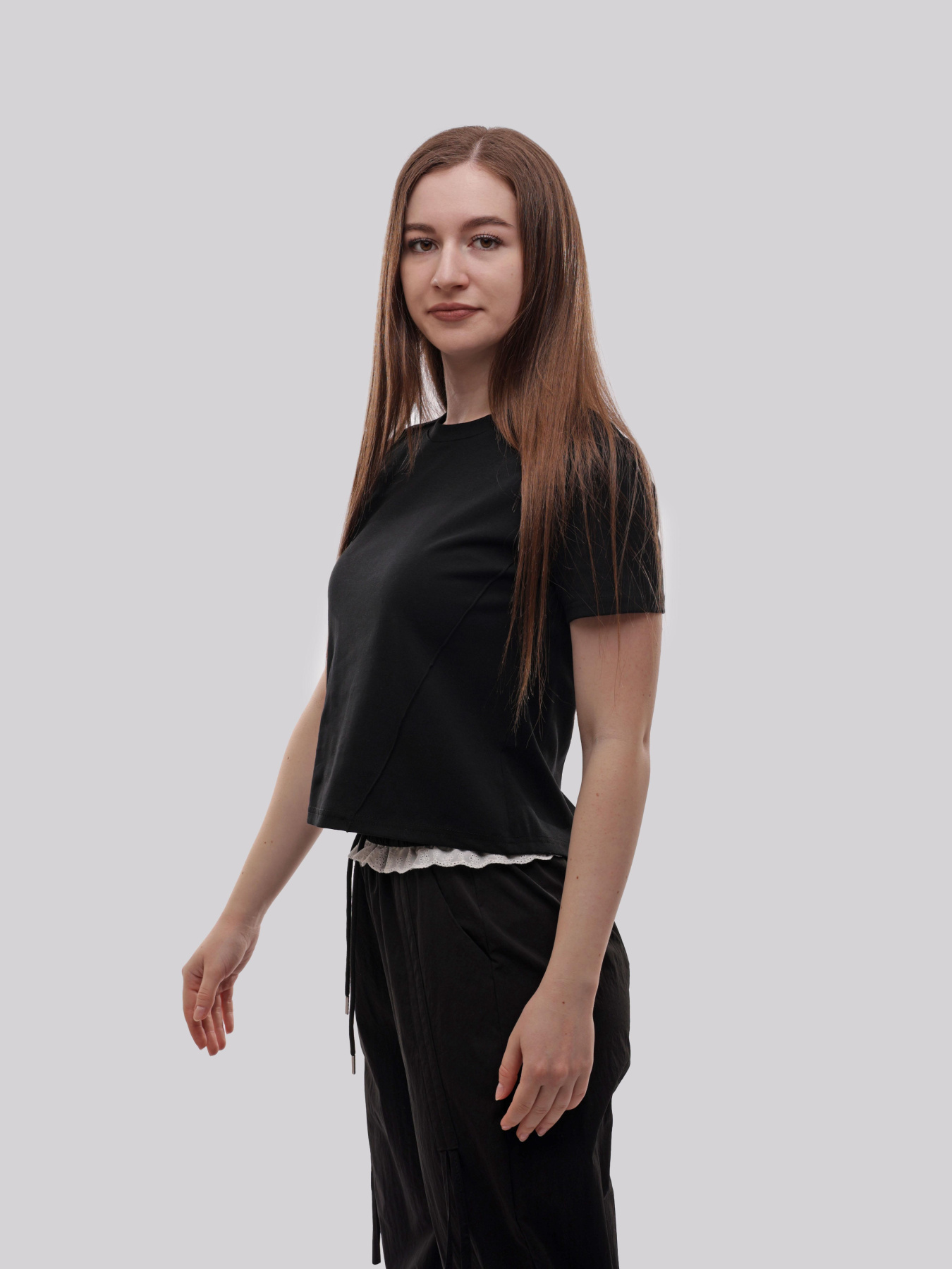 Футболка женская Чёрный STREAM модель 714340 Фото