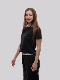 Футболка женская Чёрный STREAM модель 714340 Фото