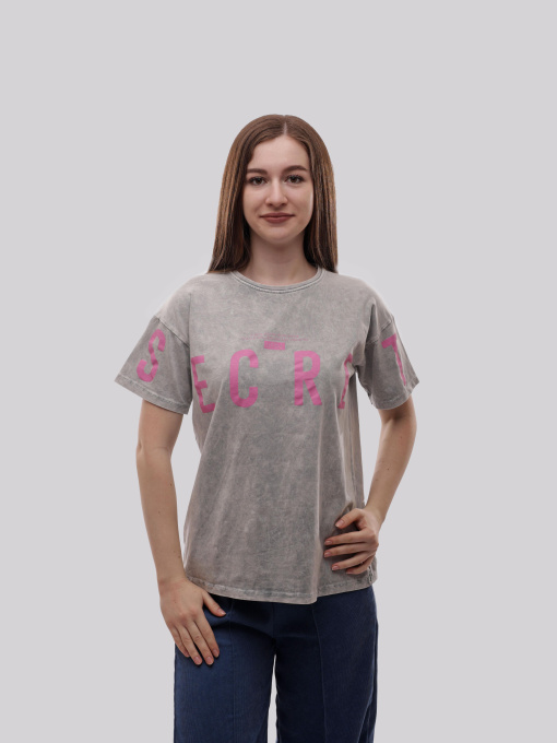 Футболка женская Светло-серый LUMO модель 715030 Фото