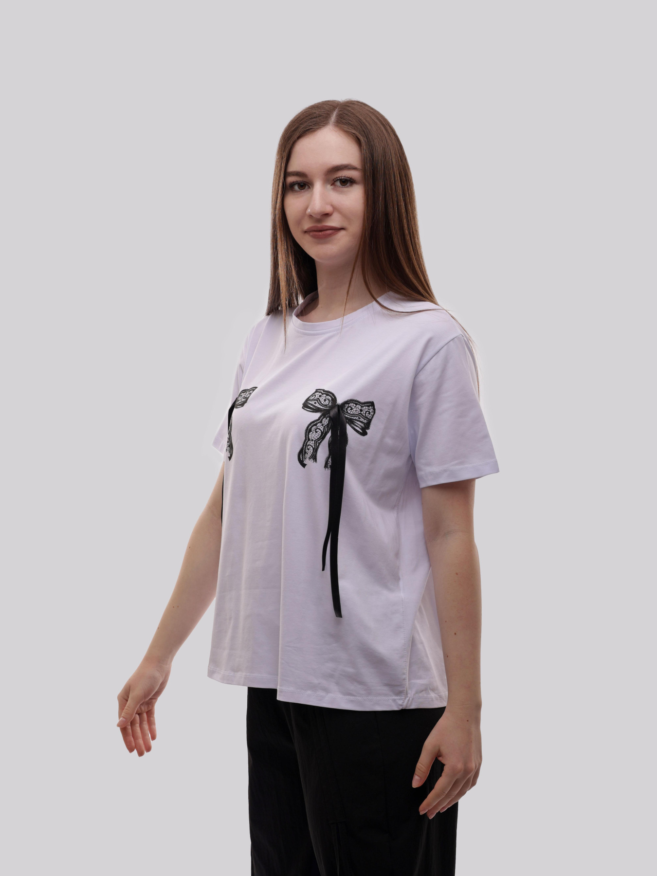 Футболка женская Белый LUMO модель 715619 Фото