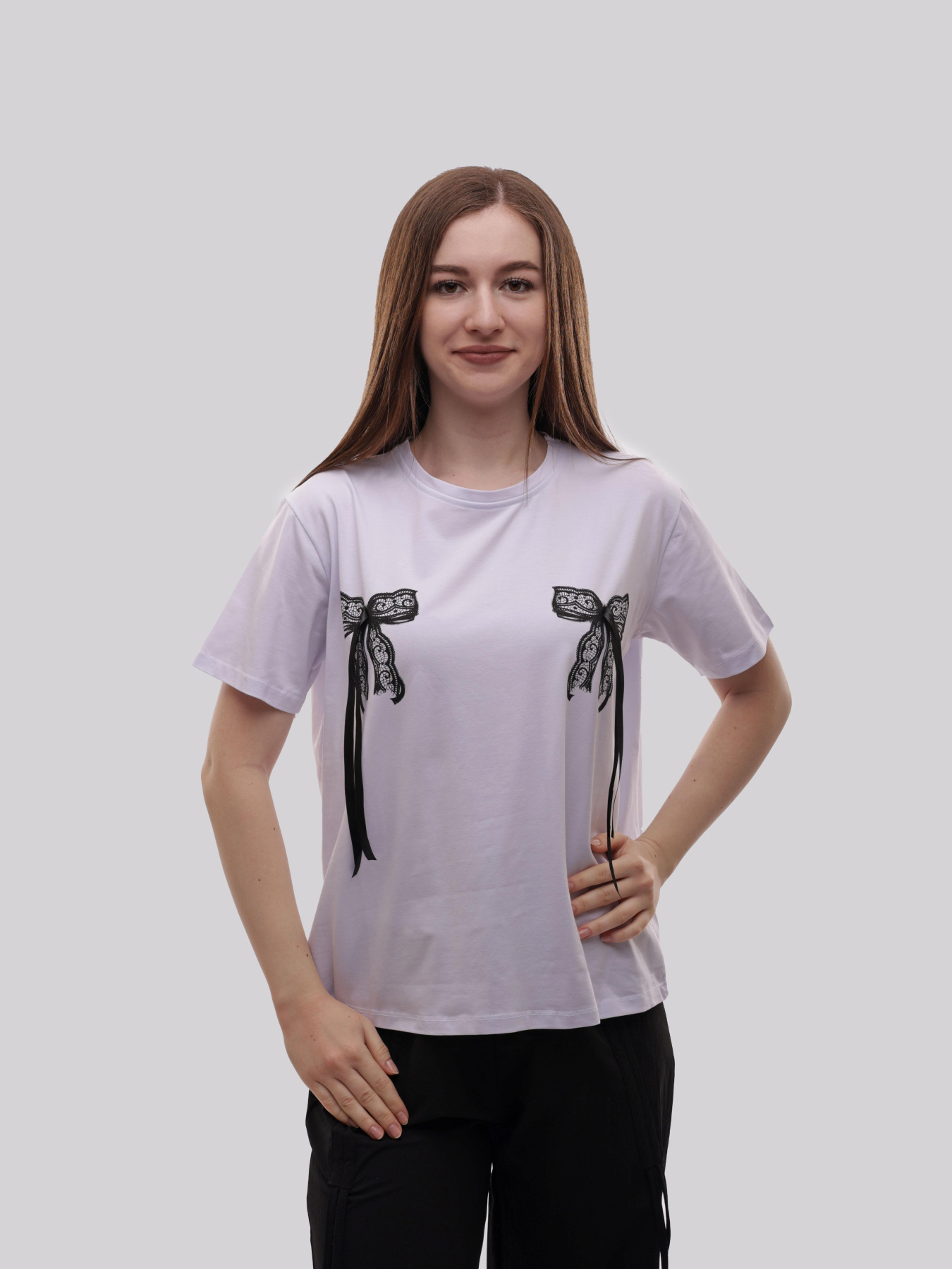 Футболка женская Белый LUMO модель 715619 Фото