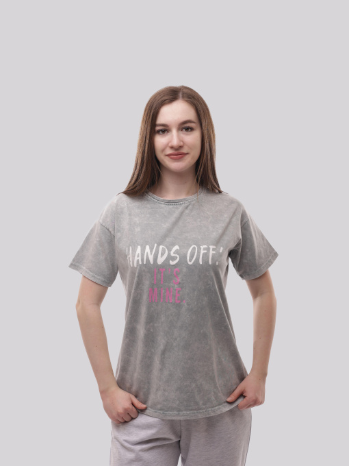 Футболка женская Светло-серый LUMO модель 716656 Фото