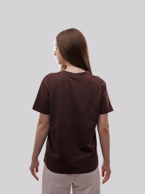 Футболка женская Тёмно-коричневый LUMO модель 716835 Футболка женская Тёмно-коричневый LUMO модель 716835 Фото
