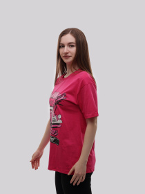 Футболка женская Малиновый LUMO модель 723155 Фото