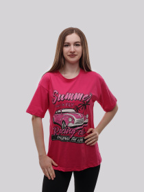 Футболка женская Малиновый LUMO модель 723155 Фото