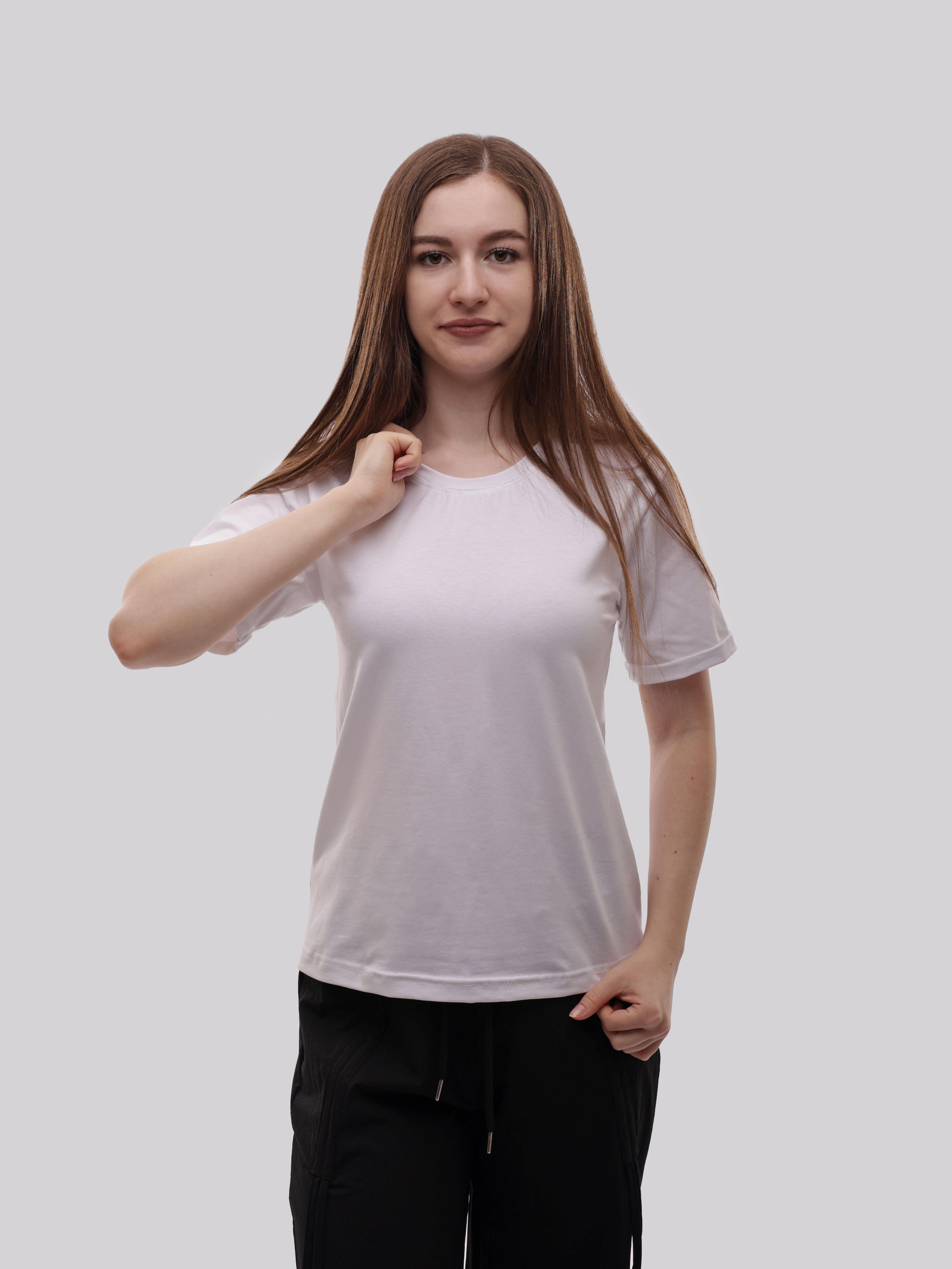 Жіноча Футболка LOOK SWEET  (723591) колір білий, матеріал віскоза/поліестер