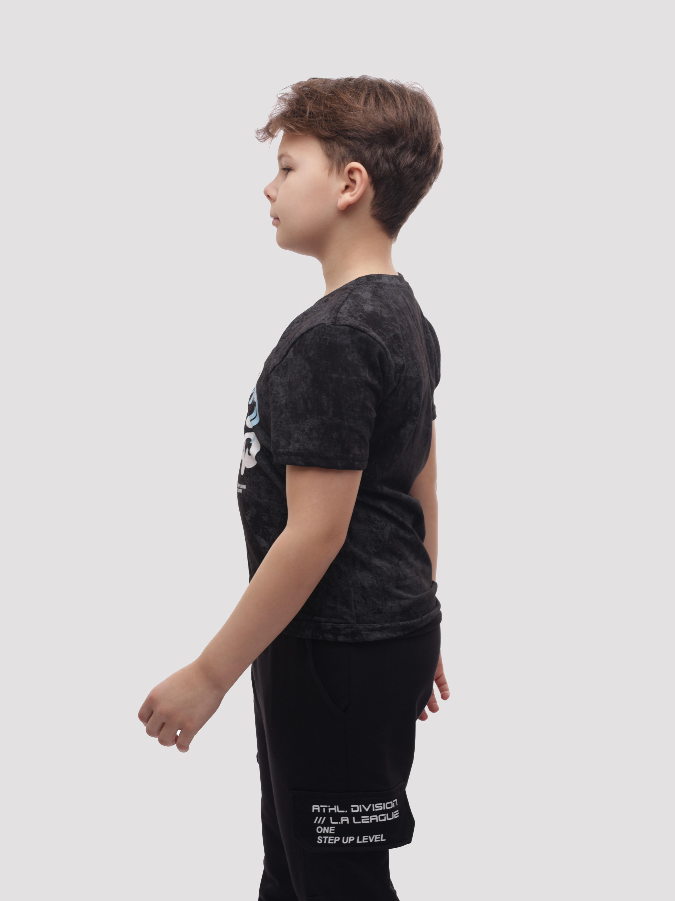 Футболка для мальчика подростка Чёрный ELFTEX модель 709974 Фото