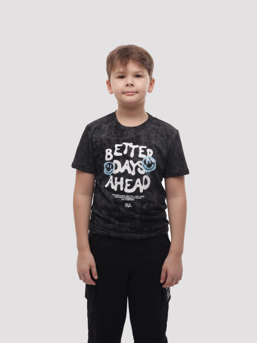 Футболка для мальчика подростка Чёрный ELFTEX модель 709974 Фото