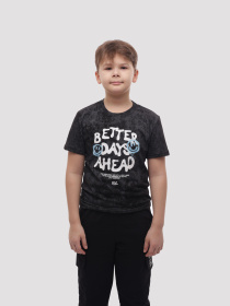 Футболка для мальчика подростка Чёрный ELFTEX модель 709974 Футболка для мальчика подростка Чёрный ELFTEX модель 709974 Фото