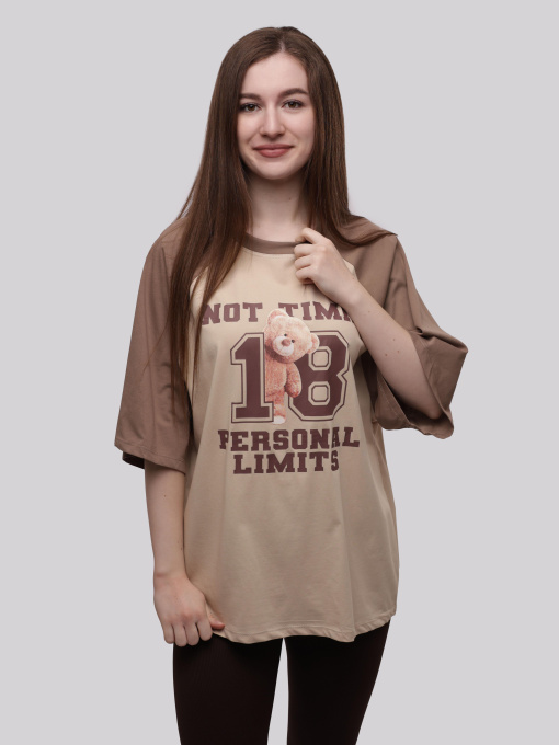 Футболка женская Бежевый LUMO модель 706933 Фото