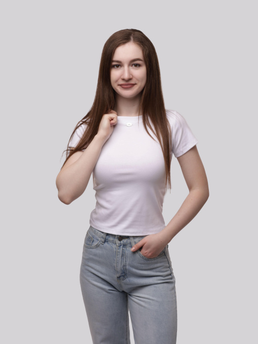 Футболка женская Белый LUMO модель 707612 Фото