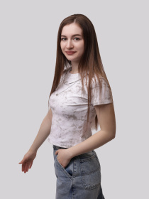 Футболка женская Молочный LUMO модель 708609 Фото