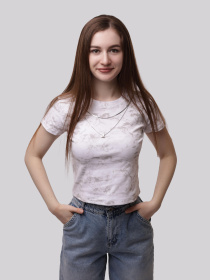 Футболка женская Молочный LUMO модель 708609 Фото