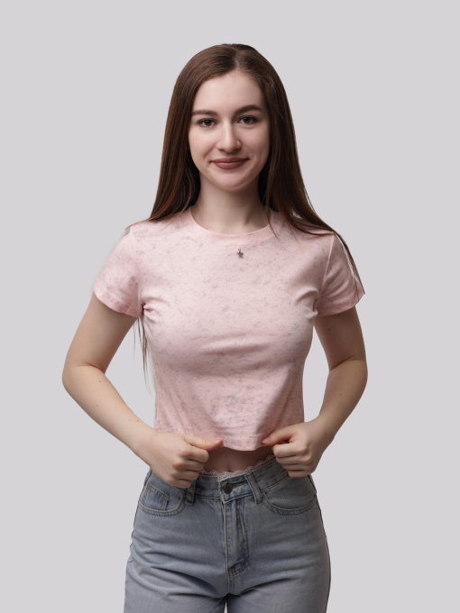 Футболка женская Розовый LUMO модель 708612 Фото