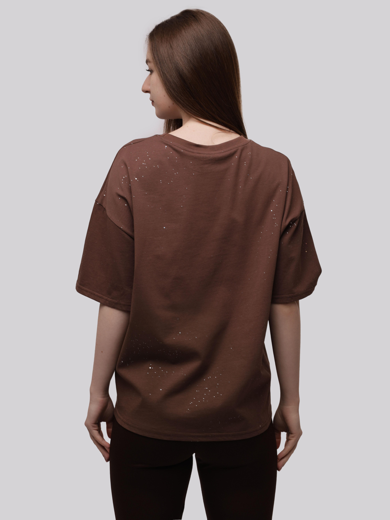 Футболка женская Тёмно-коричневый LUMO модель 708638 Фото