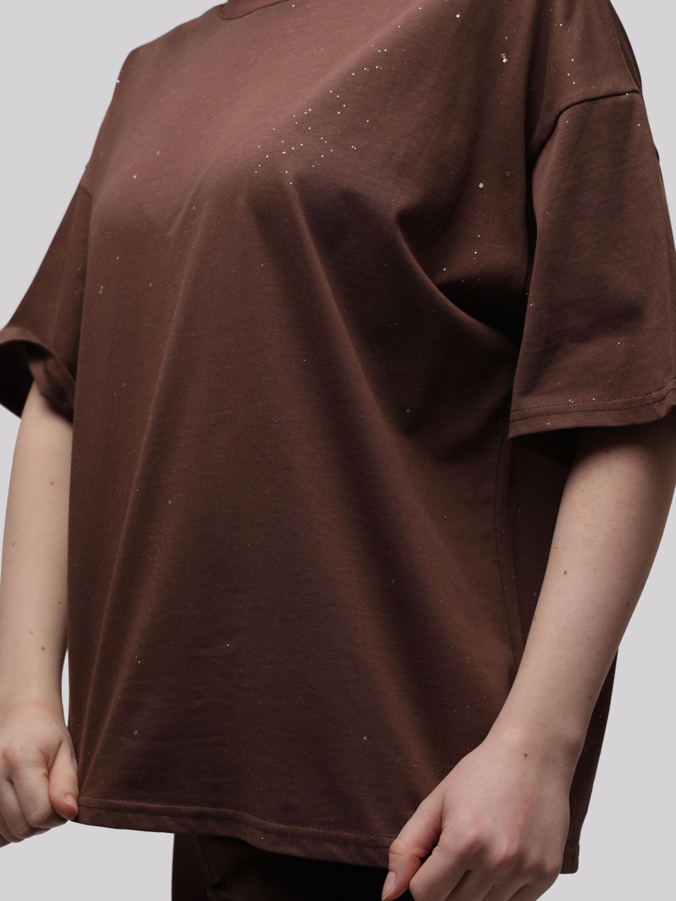 Футболка женская Тёмно-коричневый LUMO модель 708638 Фото