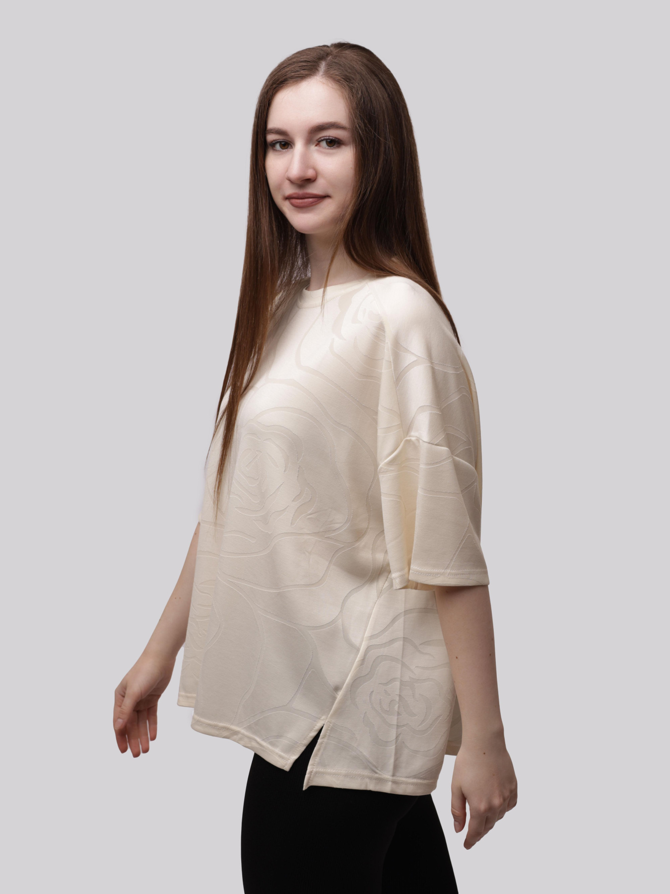 Футболка женская Молочный LUMO модель 708677 Фото