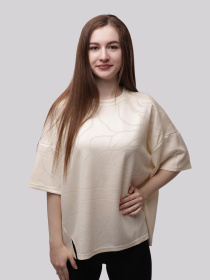 Футболка женская Молочный LUMO модель 708677 Фото