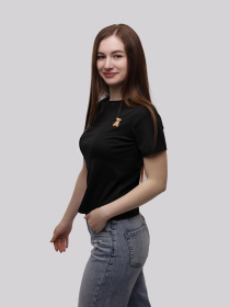 Футболка женская Чёрный STREAM модель 709810 Фото