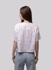 Футболка жіноча Білий ANDIN модель 710898 Футболка жіноча Білий ANDIN модель 710898 Фото