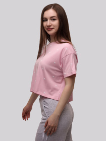 Футболка жіноча Рожевий ANDIN модель 710901 Футболка жіноча Рожевий ANDIN модель 710901 Фото