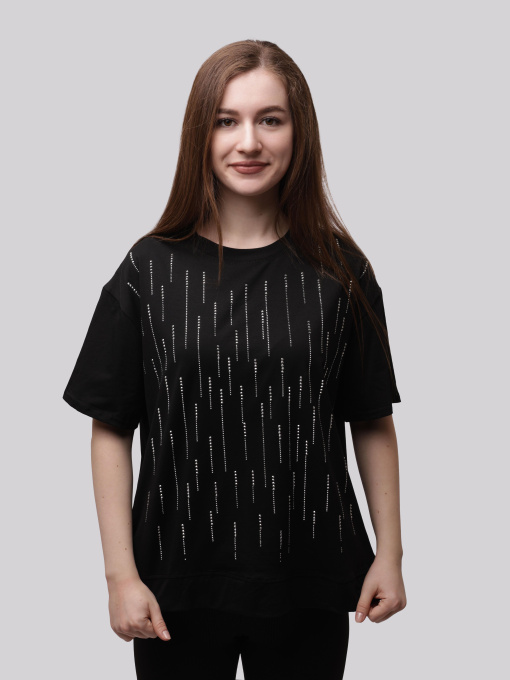 Футболка женская Чёрный STREAM модель 713501 Фото