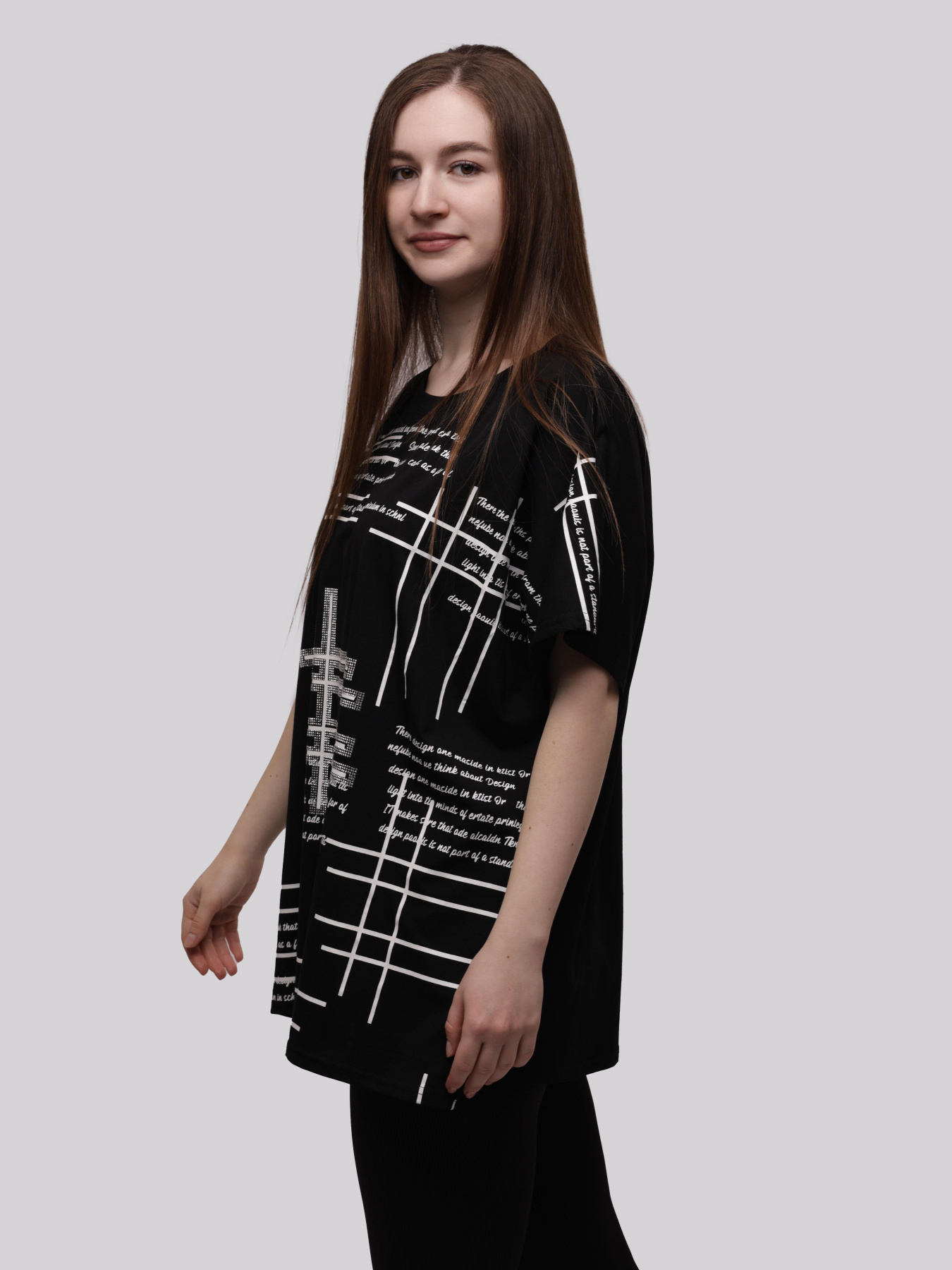 Футболка женская Белый/чёрный STREAM модель 713818 Фото