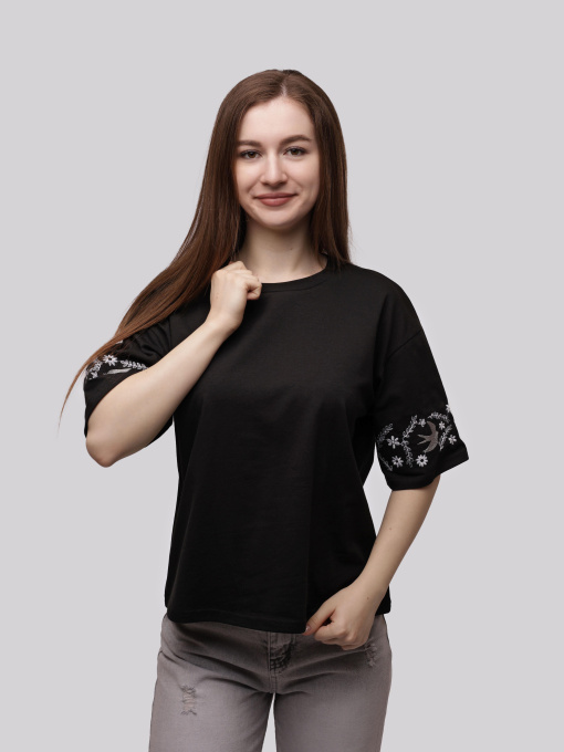 Футболка женская Чёрный STREAM модель 715735 Фото