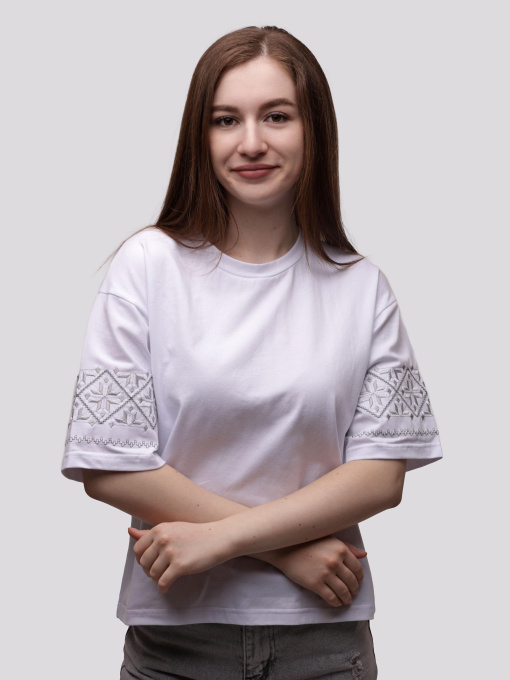 Футболка жіноча Білий STREAM модель 715736 Фото