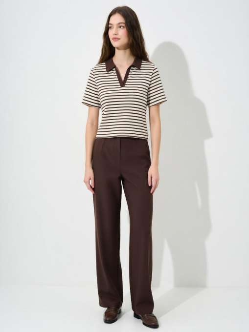 Поло женское Тёмно-коричневый LUMO модель 710666 Фото