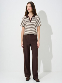 Поло женское Тёмно-коричневый LUMO модель 710666 Поло женское Тёмно-коричневый LUMO модель 710666 Фото