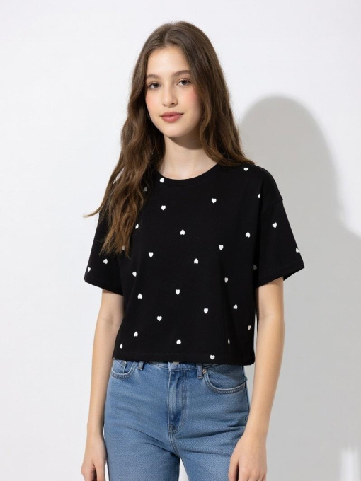 Футболка женская Чёрный ANDIN модель 710900 Фото