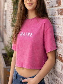 Футболка женская Малиновый LUMO модель 719410 Фото