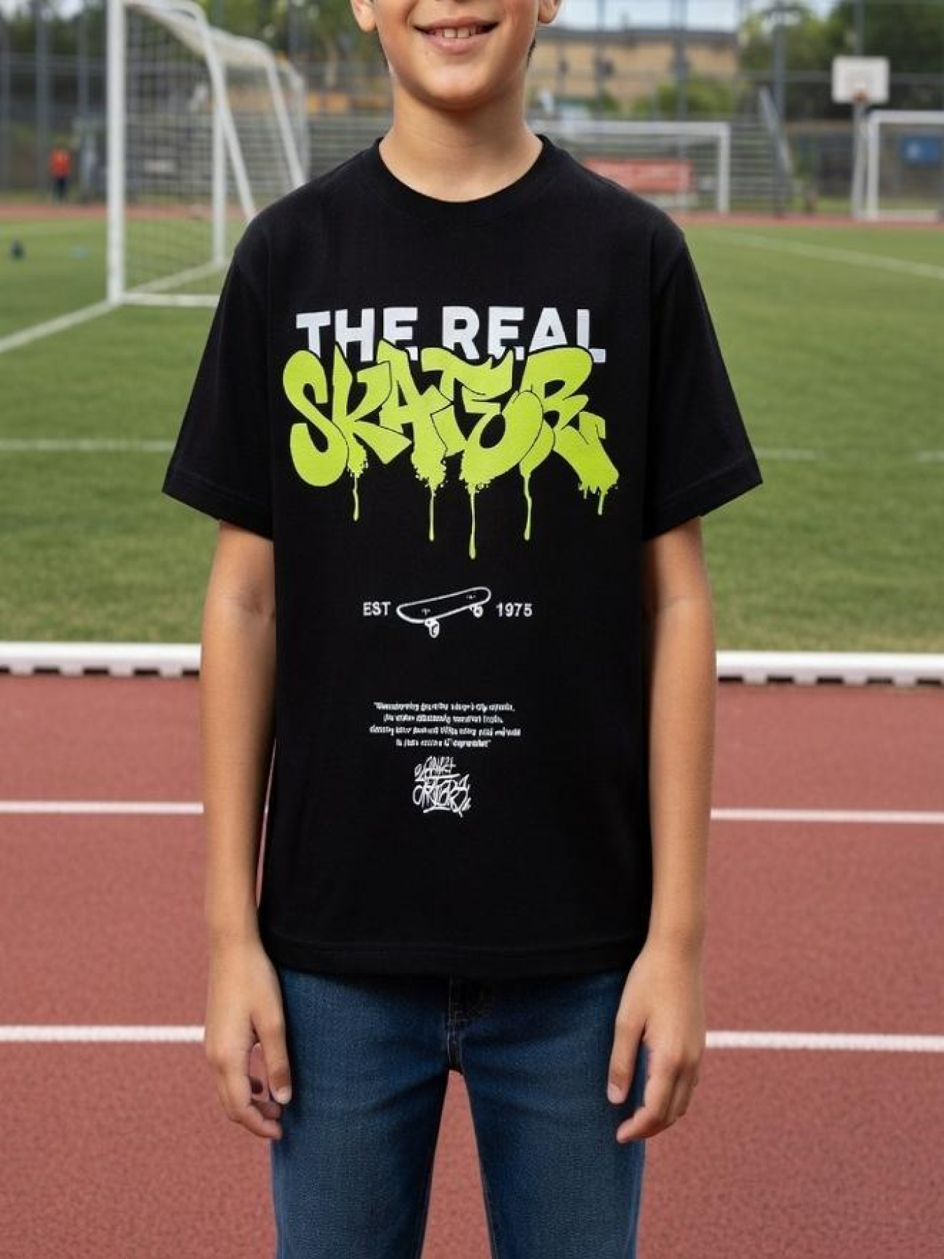 Футболка для мальчика подростка Чёрный НАРЦИС модель 714485 Фото