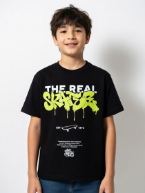 Футболка для мальчика подростка Чёрный НАРЦИС модель 714485 Фото