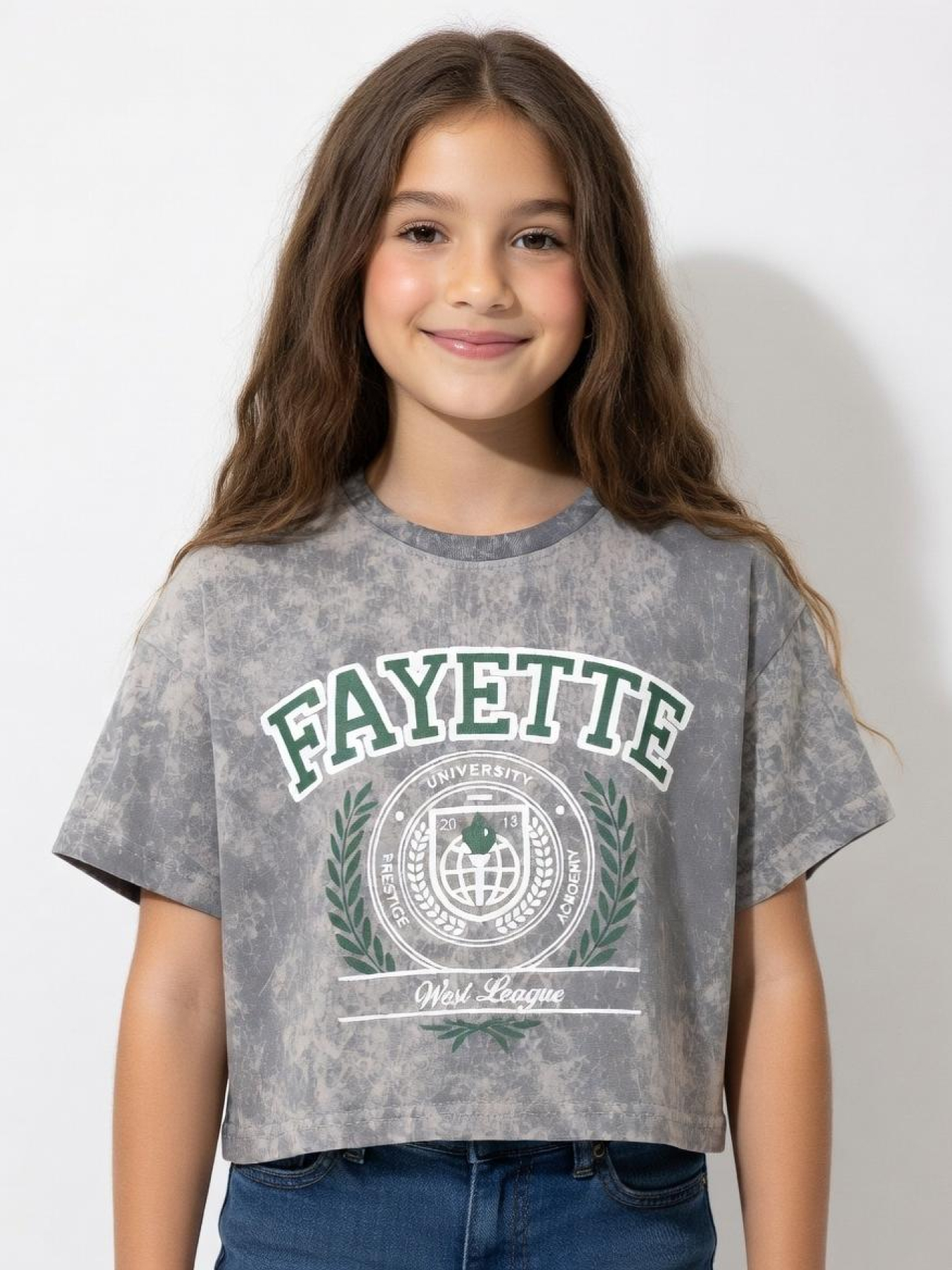 Футболка для девочки подростка Светло-серый STREAM модель 728586 Фото