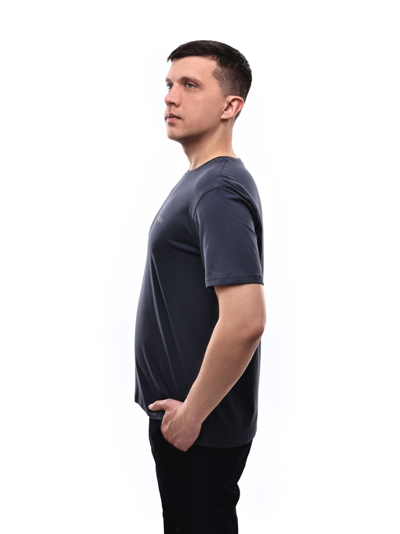 Футболка мужская Тёмно-серый STREAM модель 706117 Фото