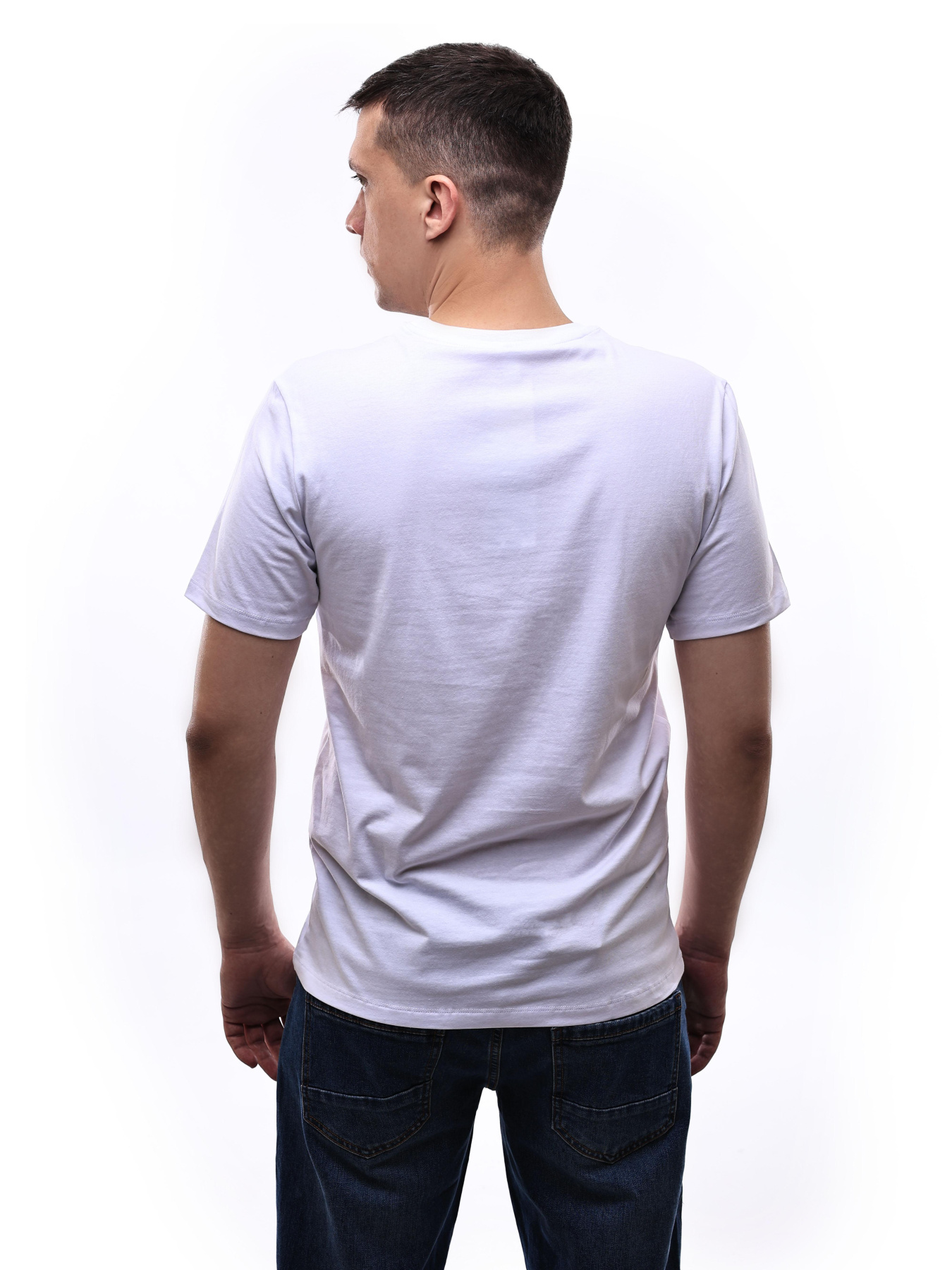 Футболка чоловіча Білий BEKI модель 714413 Фото