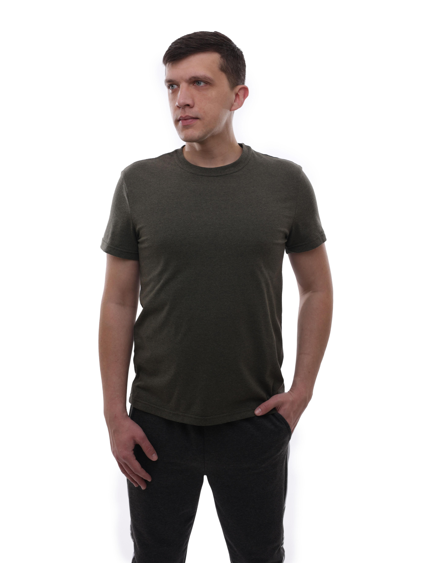 Футболка мужская Хаки STREAM модель 701586 Фото