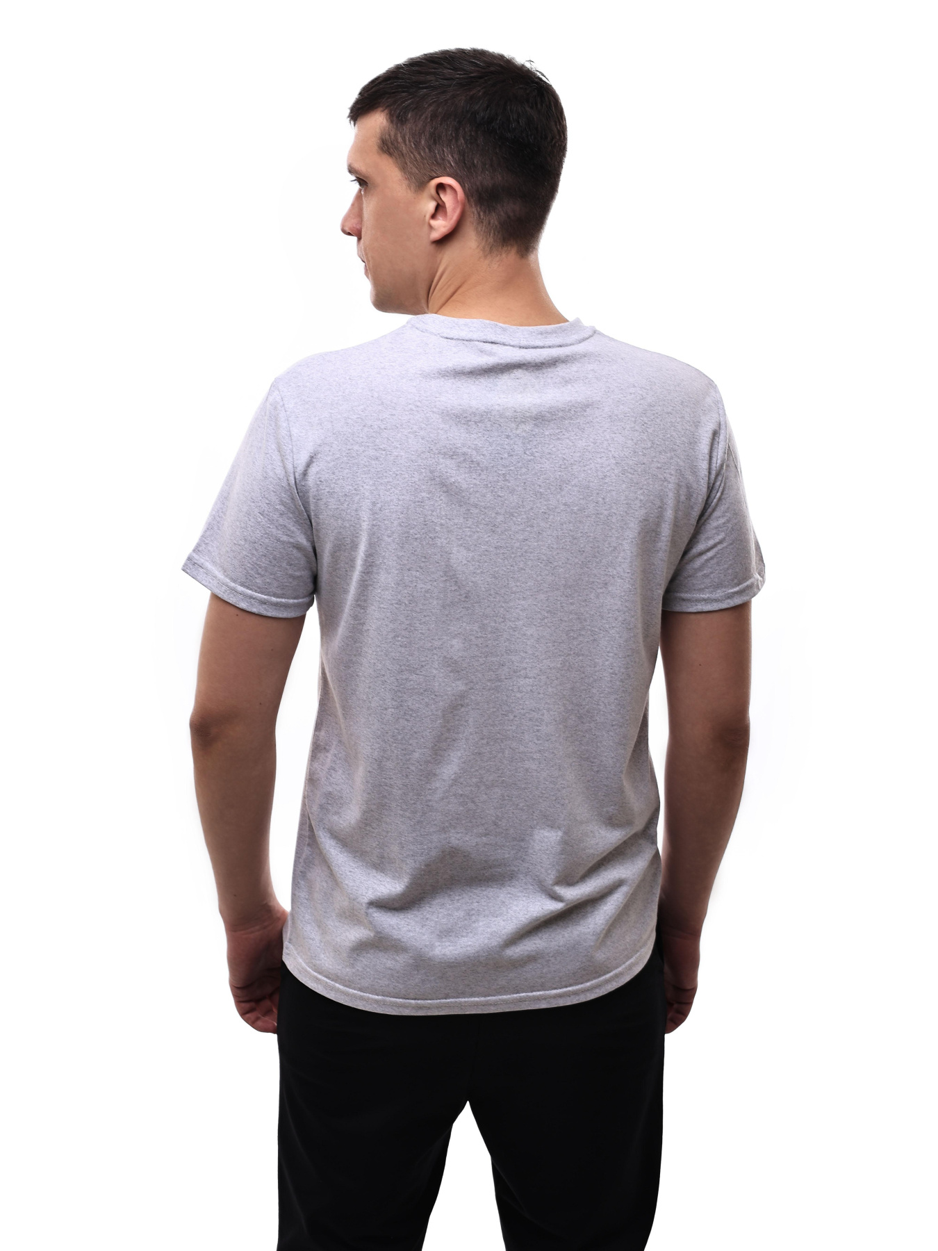 Футболка мужская Светло-серый LUMO модель 701651 Фото