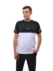 Футболка мужская Белый/чёрный STREAM модель 701814 Футболка мужская Белый/чёрный STREAM модель 701814 Фото