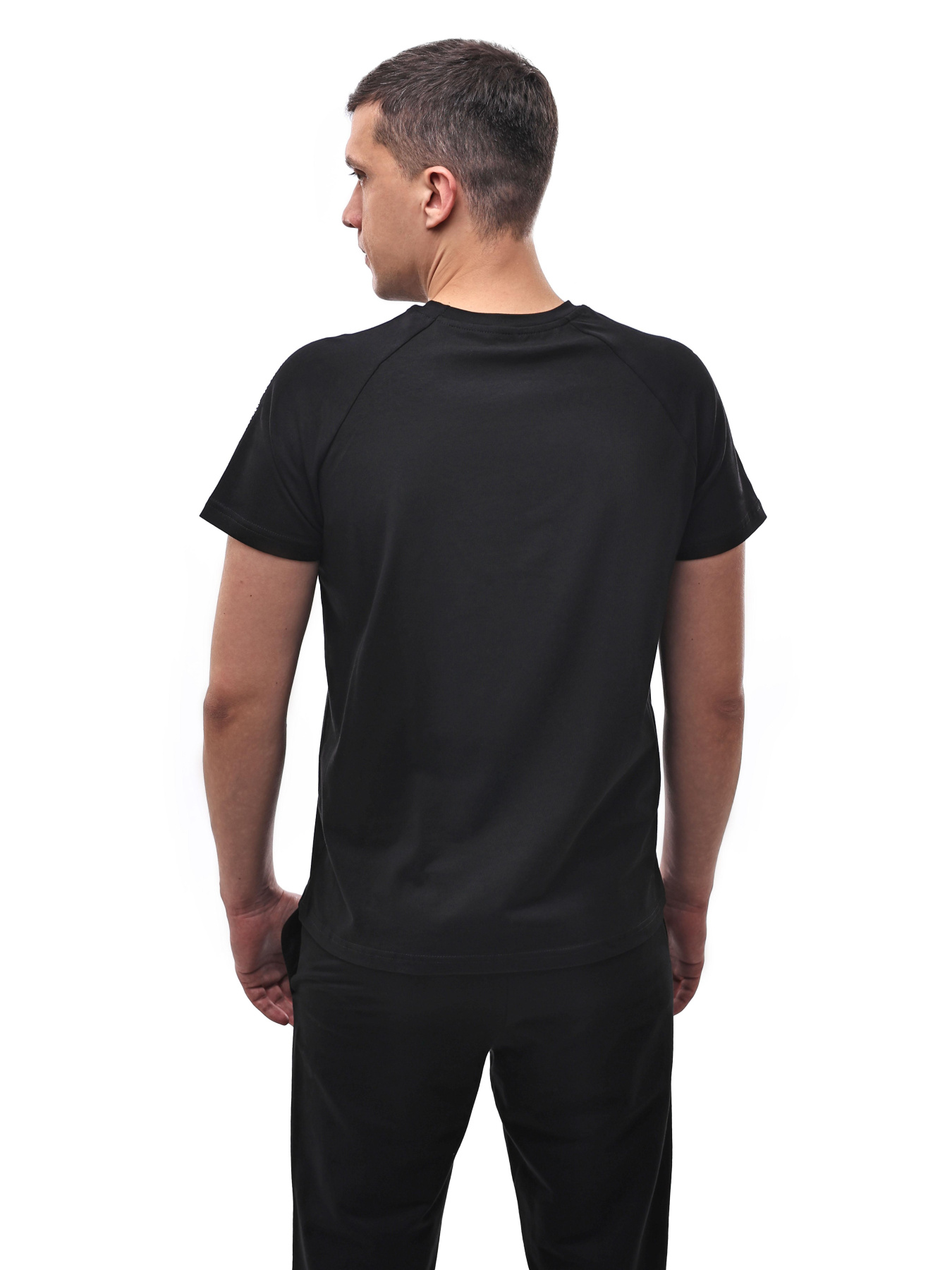 Футболка мужская Белый/чёрный STREAM модель 701886 Фото