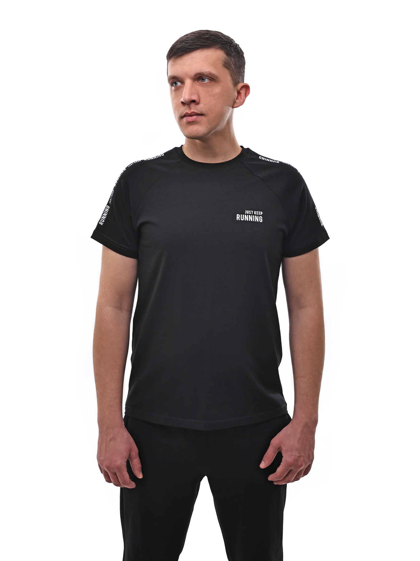 Футболка мужская Белый/чёрный STREAM модель 701886 Фото